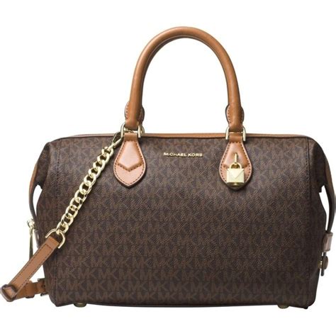 Michael Kors Grayson Large Convertible Signature Satchel Bag 